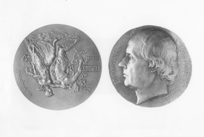 Medalla de Edgar Quinet (bronce) de Hubert Ponscarme